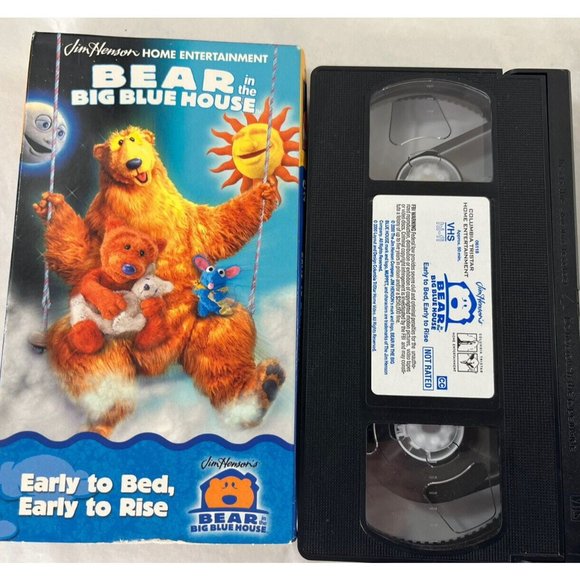 Bear Big Blue House VHS Early to Bed Early to Rise Contains 2 Shows - Picture 7 of 9
